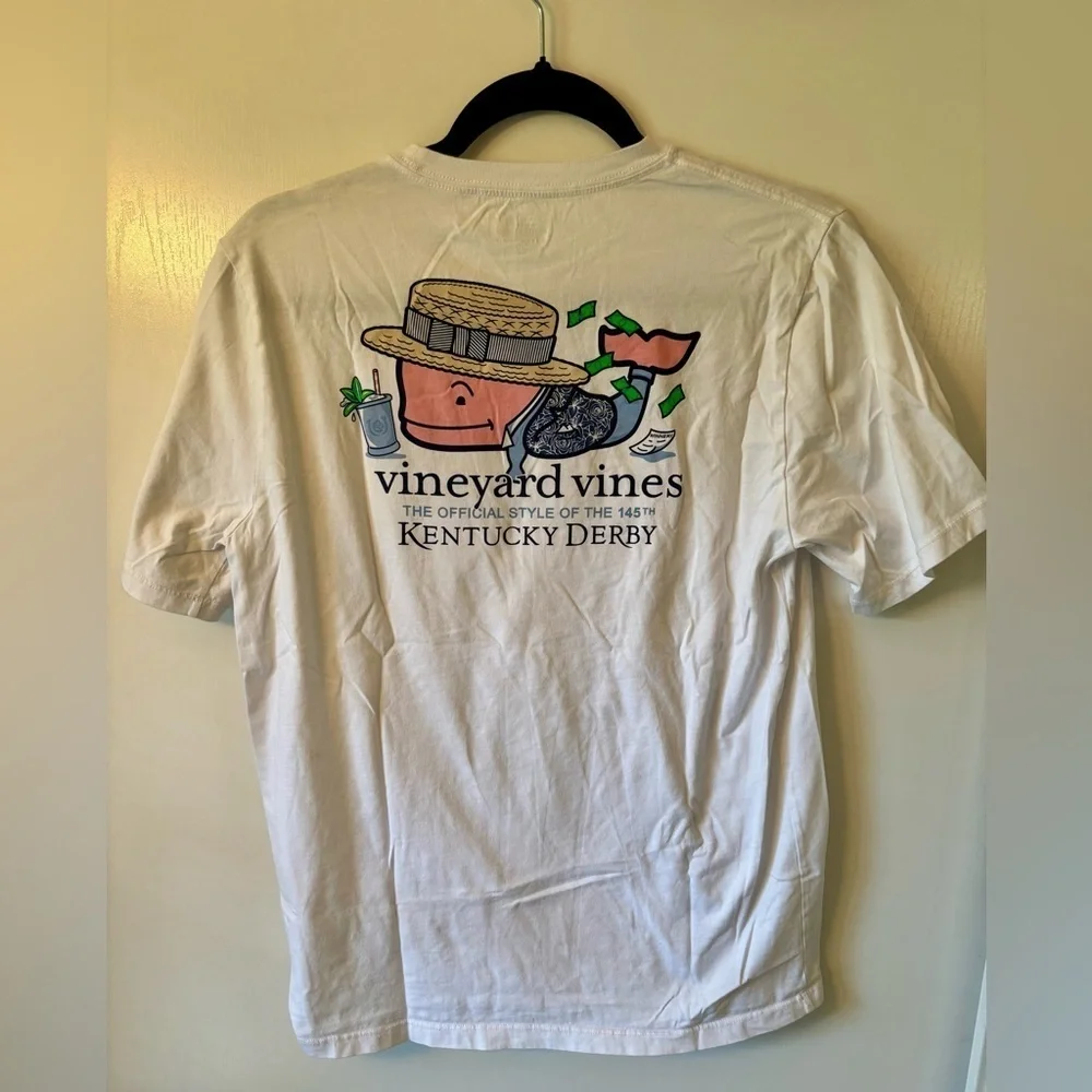 Vineyard Vines Boy’s Kentucky Derby 2019, Derby hat, T-shirt Size XL